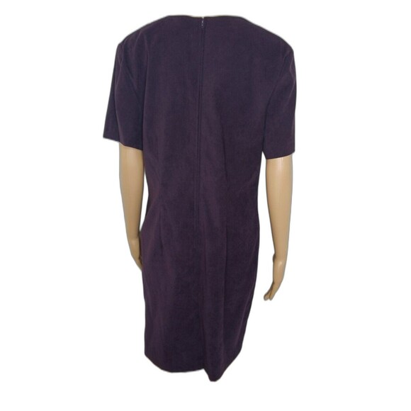 Sag Harbor Modest Casual Party Velvety Dress Sheath Classic Women's Size 12 - Picture 3 of 7